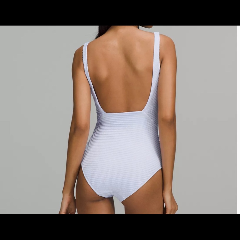 Lululemon Waterside square neck one pc smocked - Picture 3 of 4